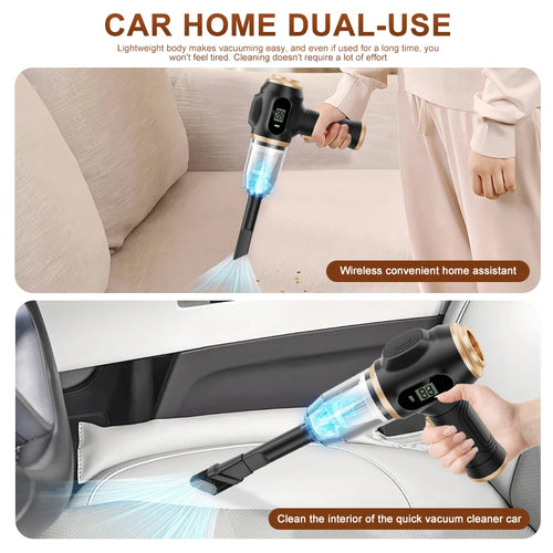 BELIBUY Smart Screen 29000Pa Cordless Car and Home Vacuum Cleaner Wet and Dry Dual-Use with Washable Filter Essential Cleaning