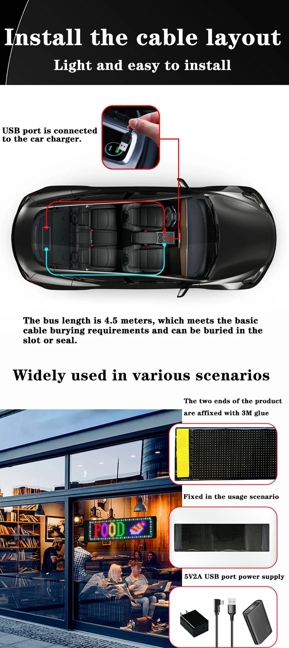 Programmable LED Car Sign — Everyone Will Notice You