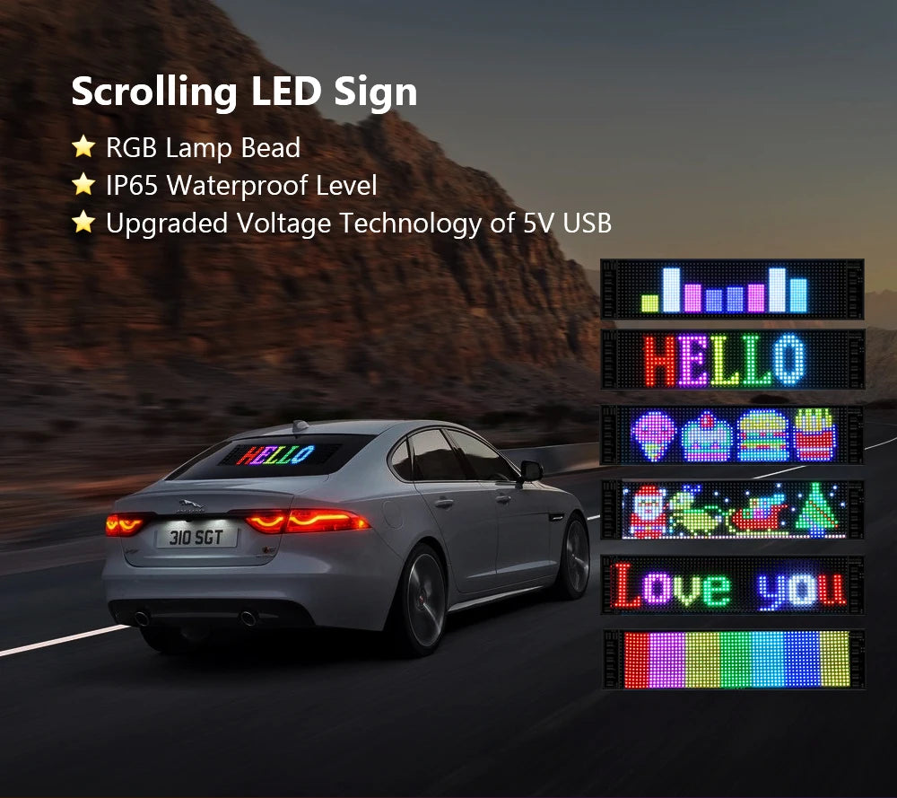 Programmable LED Car Sign — Everyone Will Notice You