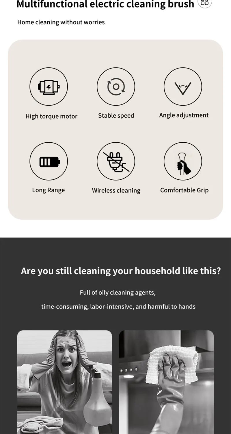Cordless Spin Scrubber — Deep Clean Without Breaking a Sweat