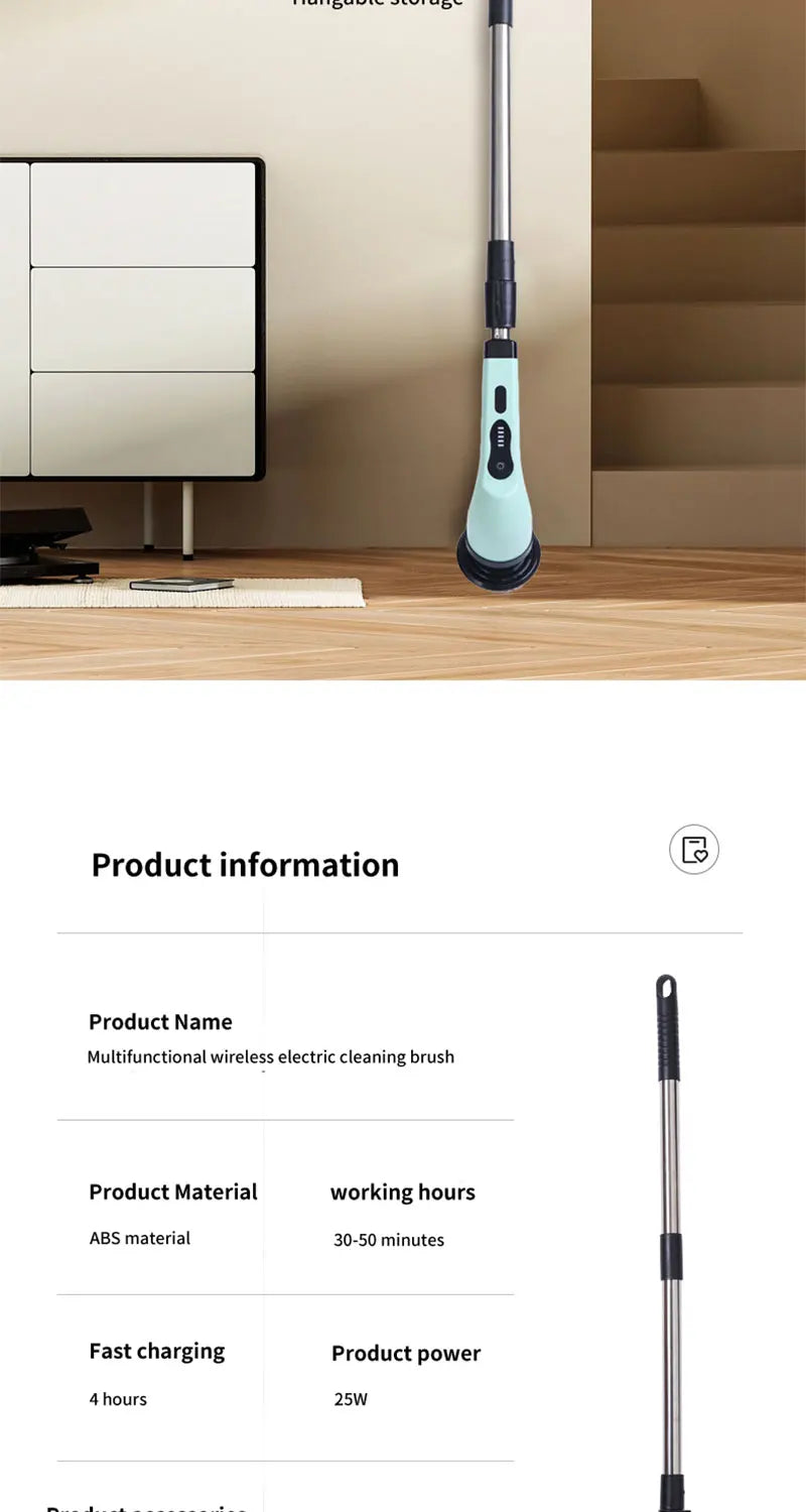 Cordless Spin Scrubber — Deep Clean Without Breaking a Sweat